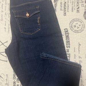 Classic Indigo Women's Straight Leg Capris Jeans